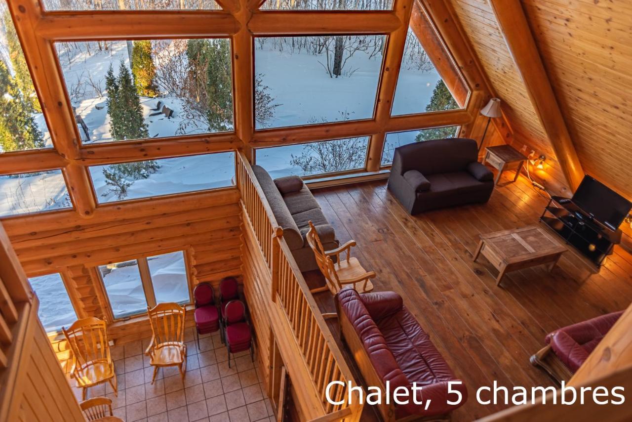 Chalets Et Spa Lac Saint-Jean Chambord Exteriör bild