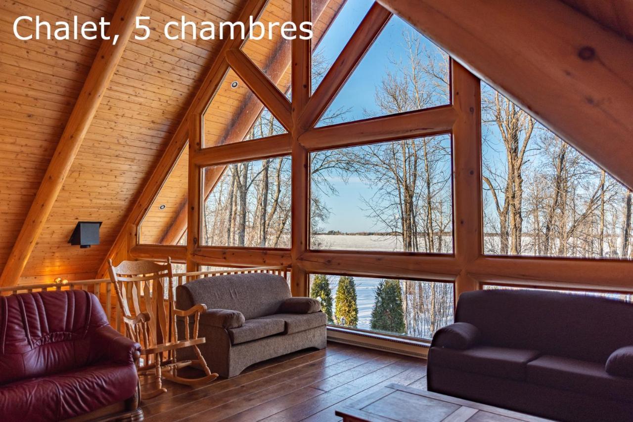Chalets Et Spa Lac Saint-Jean Chambord Exteriör bild