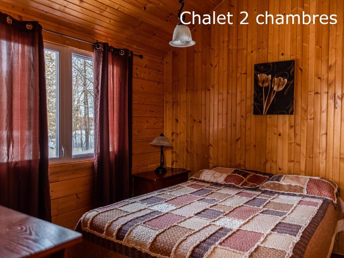 Chalets Et Spa Lac Saint-Jean Chambord Exteriör bild