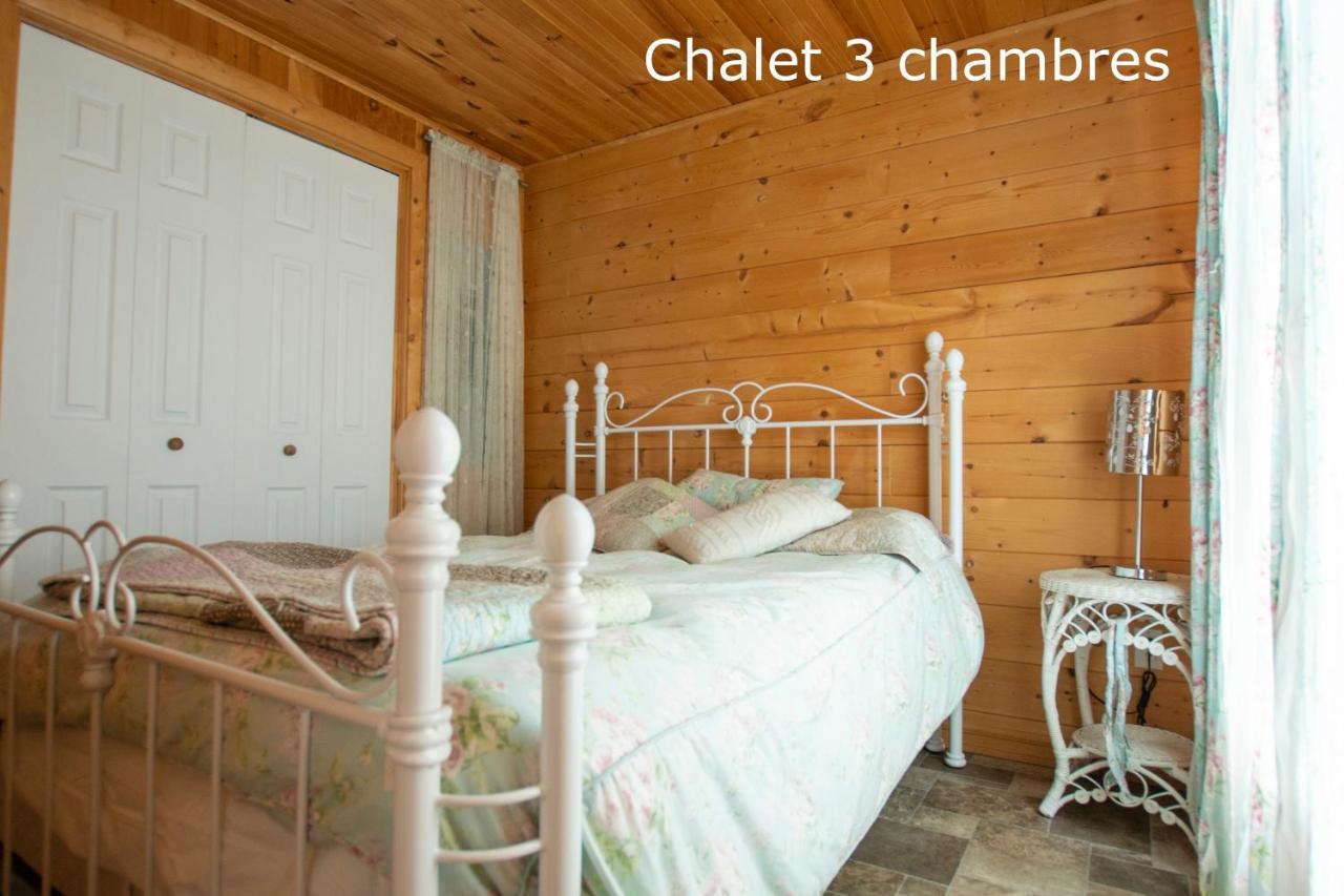 Chalets Et Spa Lac Saint-Jean Chambord Exteriör bild