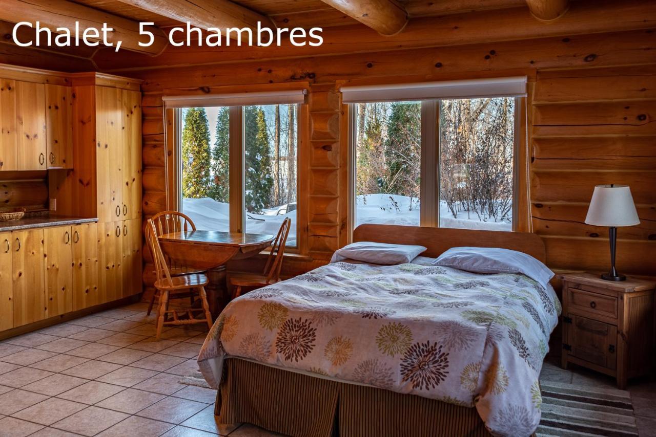 Chalets Et Spa Lac Saint-Jean Chambord Exteriör bild