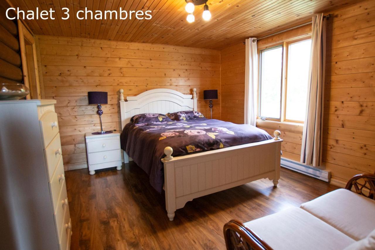 Chalets Et Spa Lac Saint-Jean Chambord Exteriör bild
