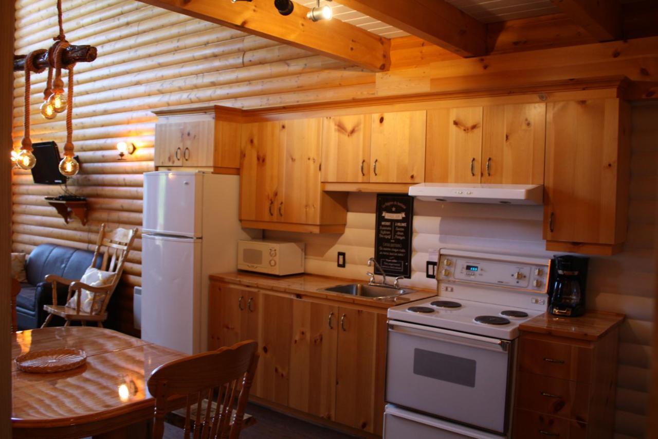 Chalets Et Spa Lac Saint-Jean Chambord Exteriör bild