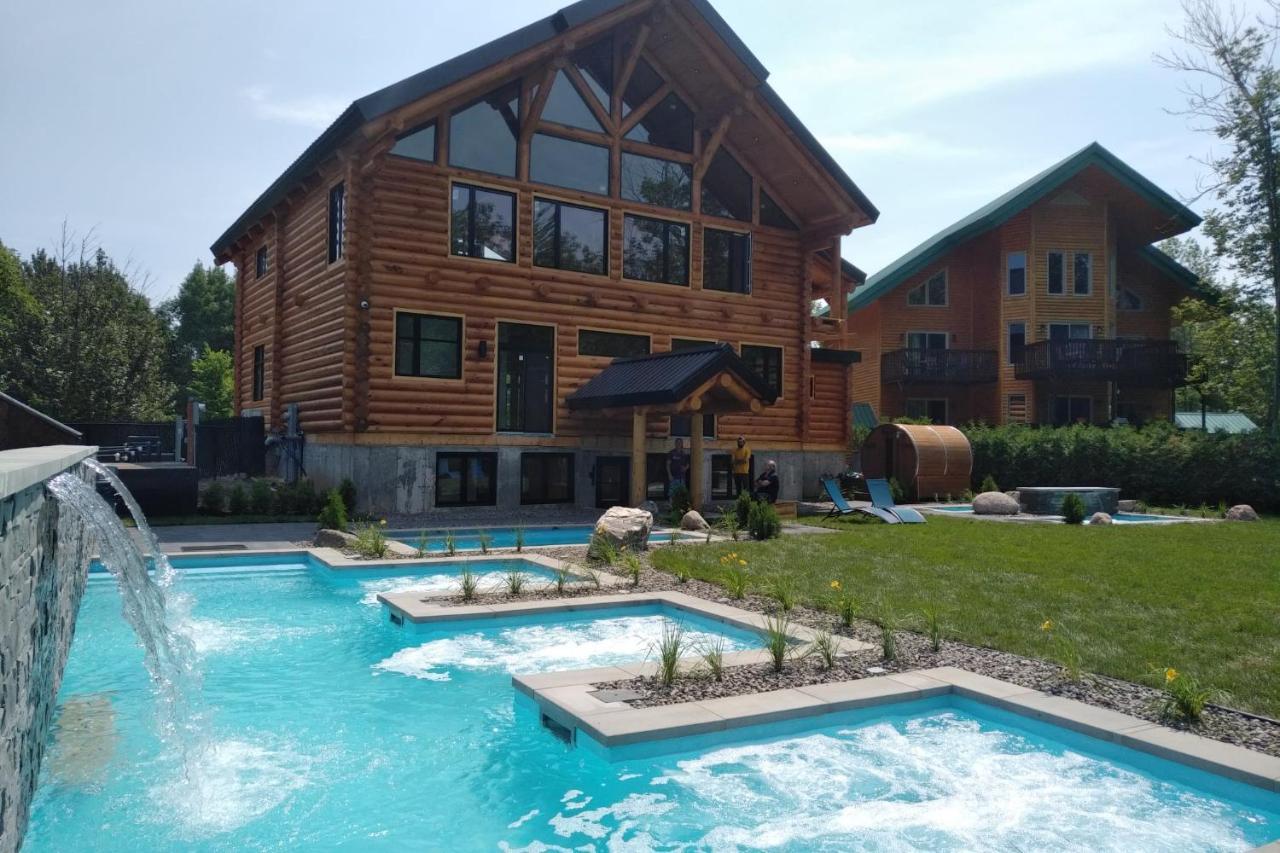 Chalets Et Spa Lac Saint-Jean Chambord Exteriör bild